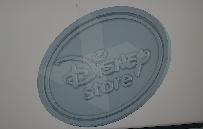 Disney store plaque